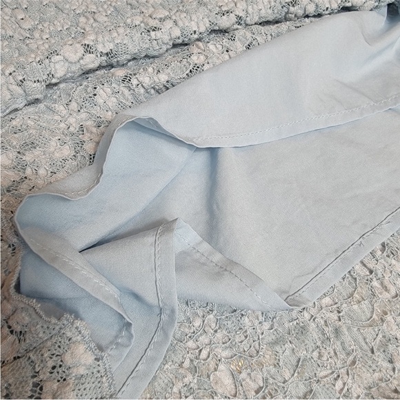 Astr The Label Dusty Blue Lace Midi Dress, new - Picture 12 of 13